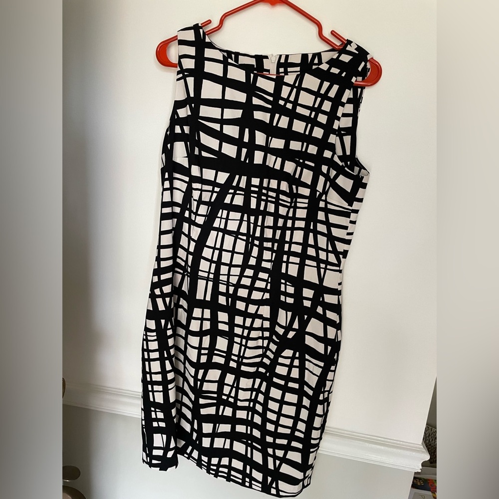 Black and off white Dress